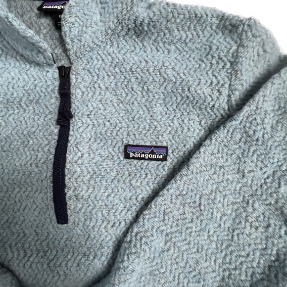 Patagonia Woolyester Zip Up Fleece Zip Top Pullover Size XL - Picture 4 of 8